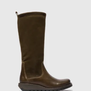 Zip Up Boots SEME828FLY RUG/OILSUEDE OLIVE/SLUDGE