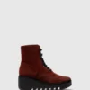 Lace-up Ankle Boots BIRR534FLY OXBLOOD