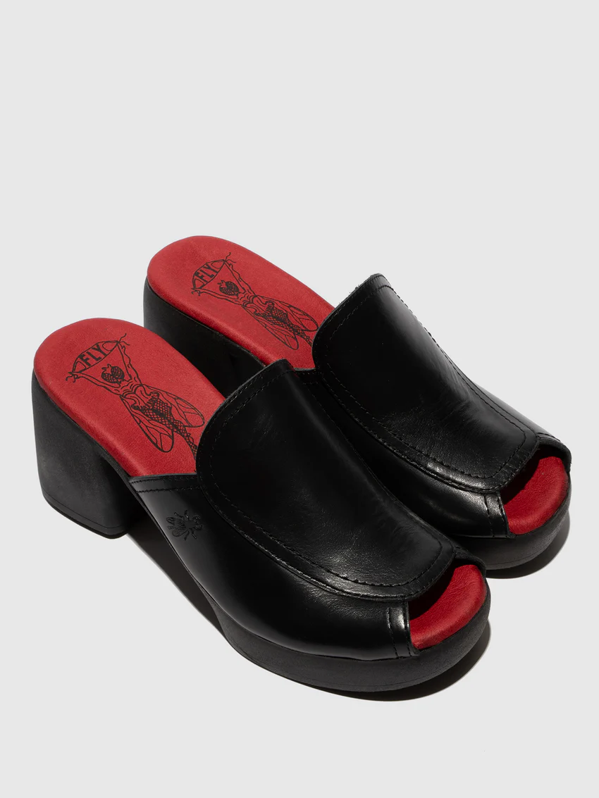 Slip-on Mules FLAE425FLY BLACK - Image 4