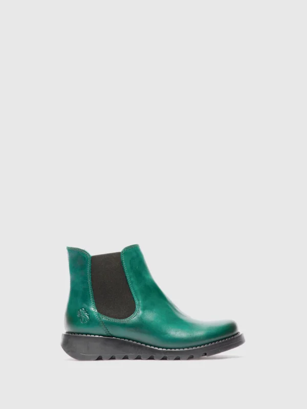 Chelsea Ankle Boots SALV RUG SHAMROCK GREEN (BLACK ELASTIC)