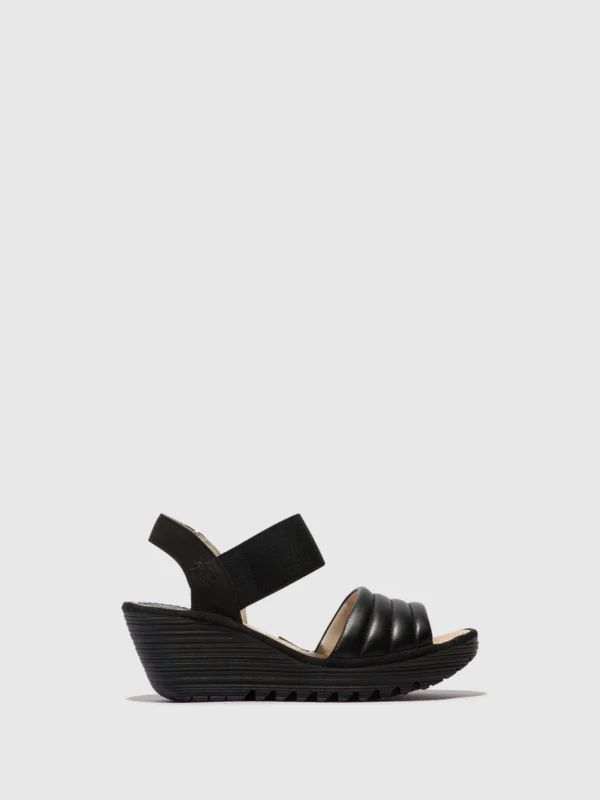 Sling-Back Sandals YIKO414FLY BLACK