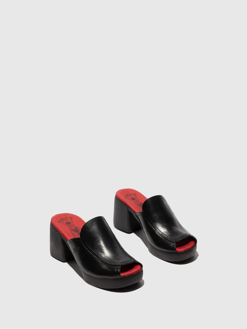 Slip-on Mules FLAE425FLY BLACK - Image 2