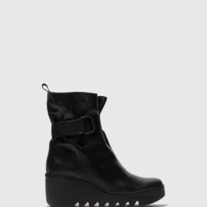 Buckle Ankle Boots BLIT453FLY BLACK