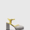 Sling-Back Sandals ELZA241FLY WHITE/LEMON