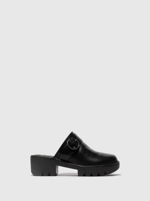 Round Toe Clogs ENDA510FLY RUG BLACK