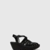 Buckle Sandals LEMY397FLY BLACK
