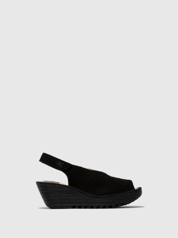 Sling-Back Sandals YEAY387FLY BLACK